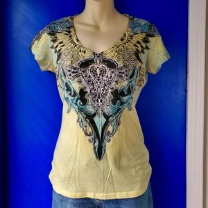 Angels & Diamonds soft thin bling tee